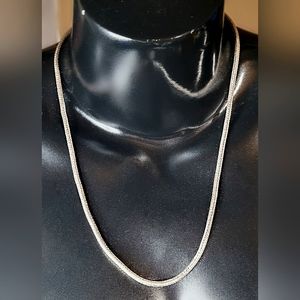 Silver Foxtail Chain Necklace